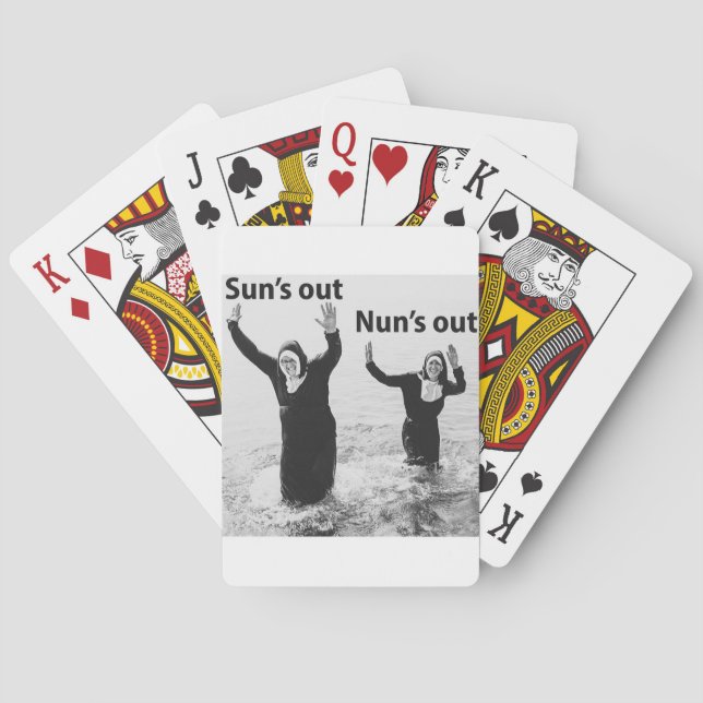 Suns out Nuns out Playing Cards (Back)