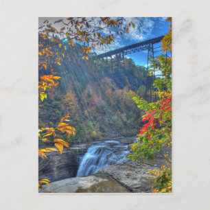 Suns Rays Over The Falls Postcard