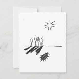 Sun's Shadow - A study - 1 RSVP Card