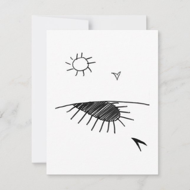 Sun's Shadow - A study - 2 RSVP Card (Front)