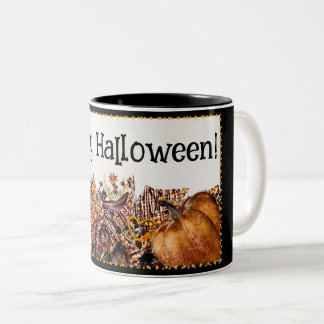 SUNS! SUNSHINE! HAPPY HALLOWEEN! :) Two-Tone COFFEE MUG