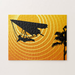 sunscene hang gliding jigsaw puzzle