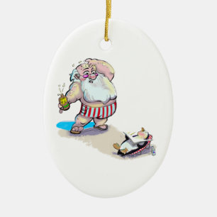 sUnScReEn sAnTa Ceramic Tree Decoration