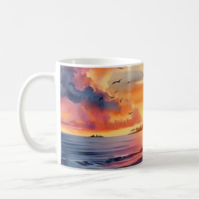 Sunset 11oz Coffee Mug (Left)