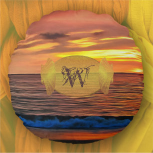 Sunset 1577 round cushion