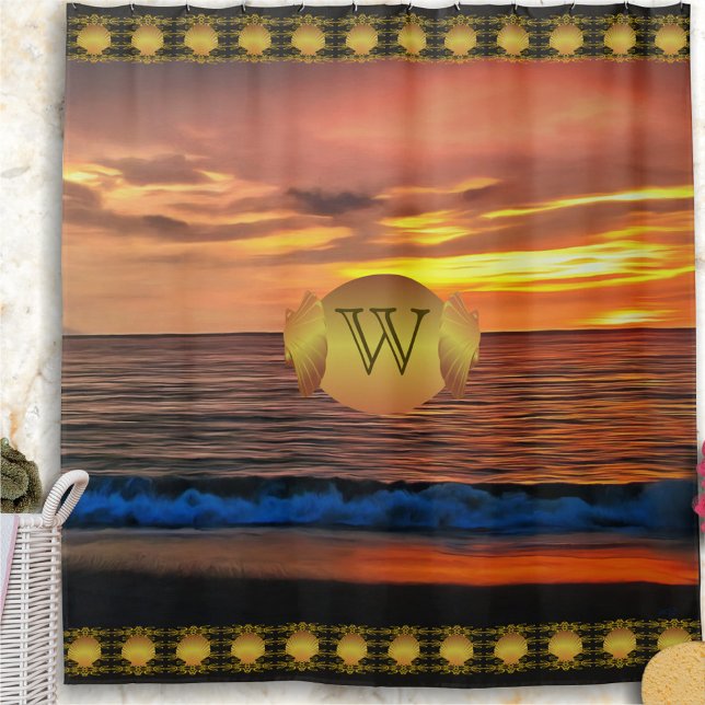 Sunset 1577 shower curtain (Creator Uploaded)