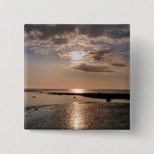 SUNSET 15 CM SQUARE BADGE (Front)