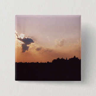Sunset 15 Cm Square Badge