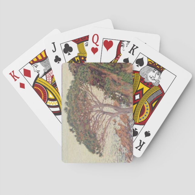 Sunset, 1916 (oil on canvas) playing cards (Back)