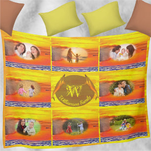 Sunset 2443 Family Photos Fleece Blanket