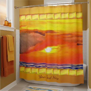 Sunset 2443 shower curtain