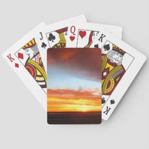 Sunset 3 playing cards