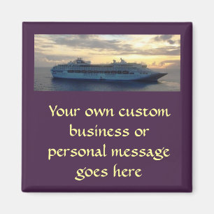 Sunset Abaft Cutom Magnet