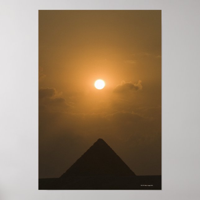 Sunset above The Great Pyramid Poster (Front)