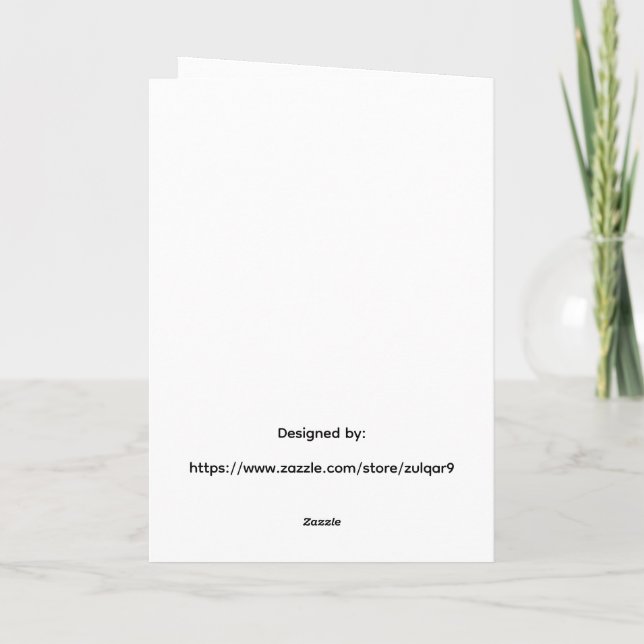 Sunset Abstract Art by ZMJ Card (Back)