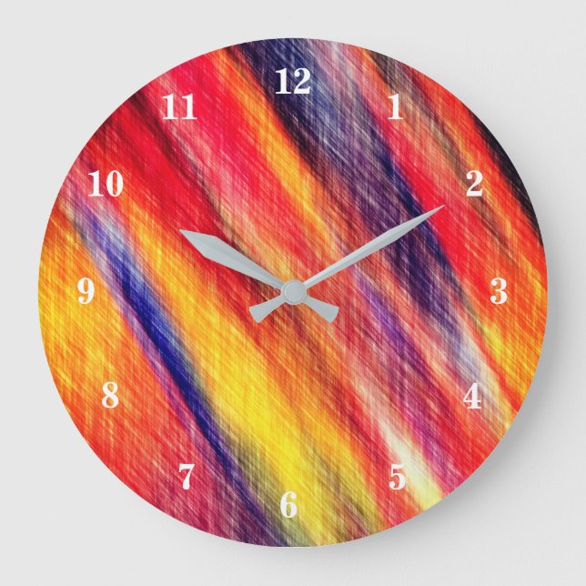 Sunset Abstract Clock (Front)