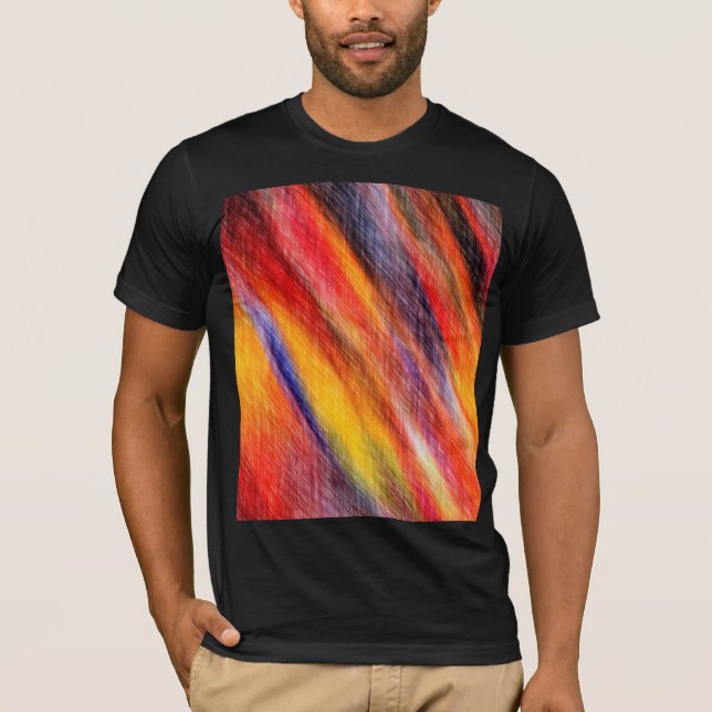 Sunset Abstract Color T-Shirt (Front)