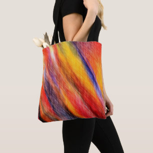Sunset Abstract Colors Tote Bag