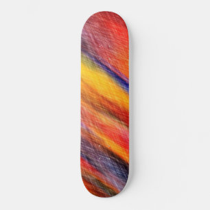 Sunset Abstract Colours Skateboard Colourful