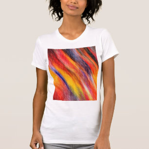 Sunset Abstract Colours T-Shirt Art