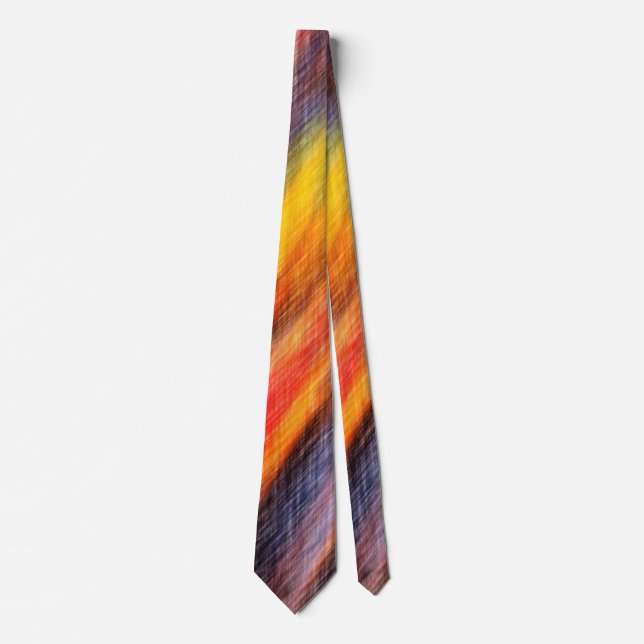 Sunset Abstract Colours Tie (Front)