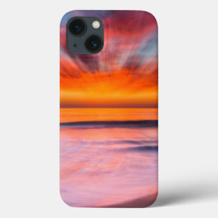 Sunset abstract from Tamarack Beach iPhone 13 Case