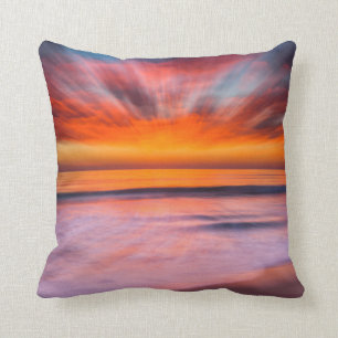 Sunset abstract from Tamarack Beach Cushion