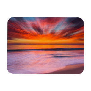 Sunset abstract from Tamarack Beach Magnet