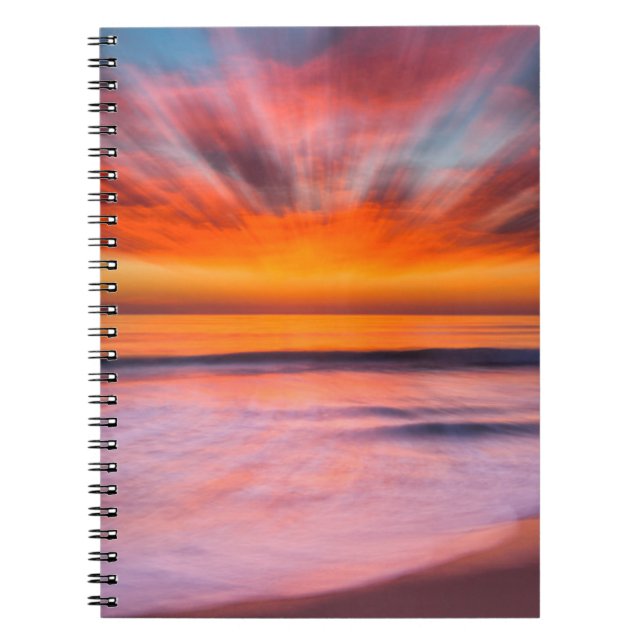 Sunset abstract from Tamarack Beach Notebook (Front)