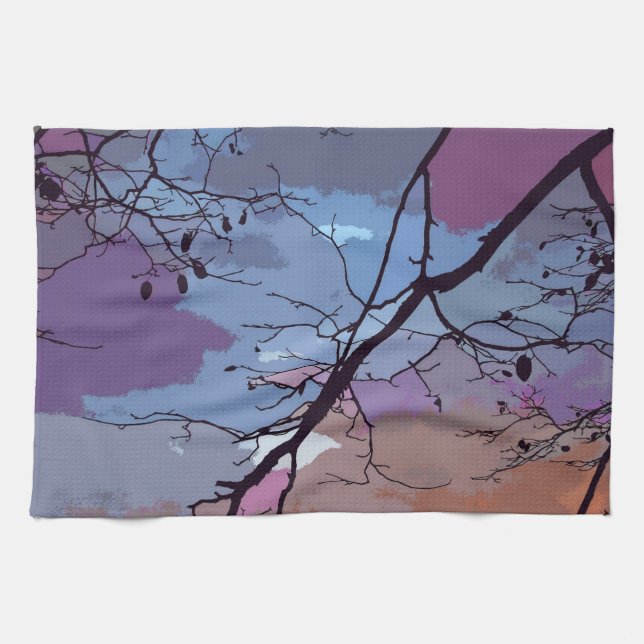 Sunset Abstract Kitchen Towels (Horizontal)