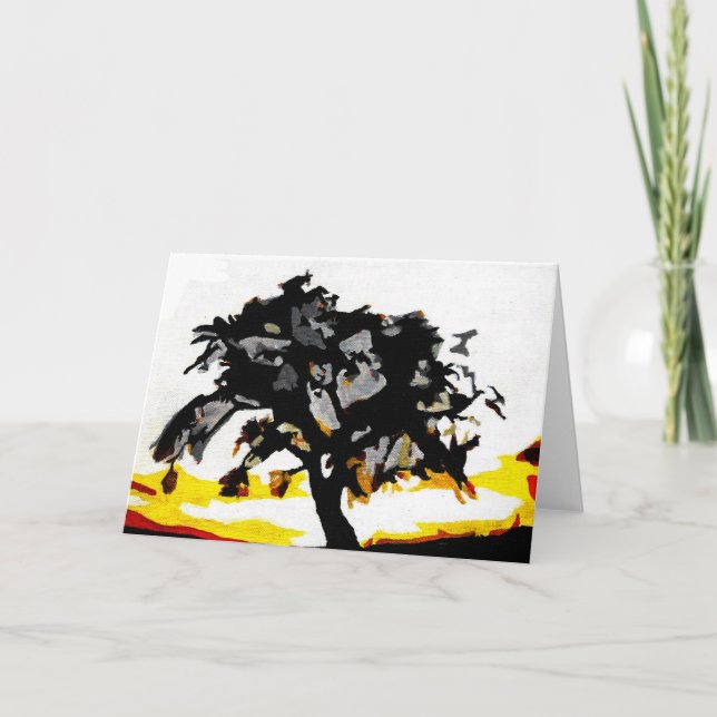 Sunset Abstracted Card (Front)