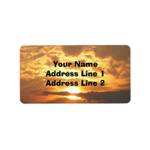Sunset Address Label