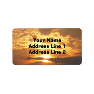 Sunset Address Label