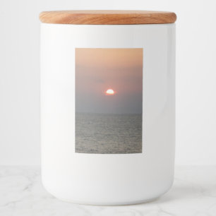 Sunset After Storm Food Container Label