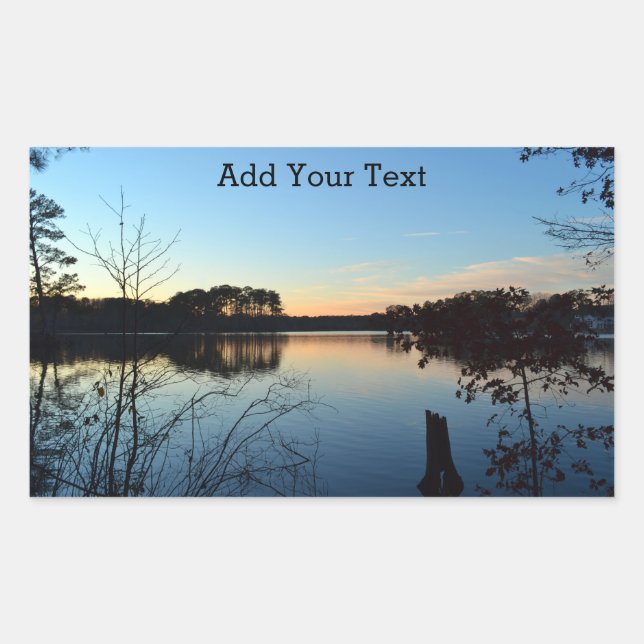Sunset 'Almost Gone' by Shirley Taylor Rectangular Sticker (Front)