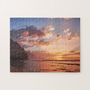 Sunset Along The Kauai Coast Jigsaw Puzzle