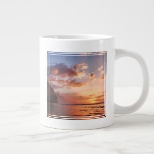 Sunset Along The Kauai Coast Large Coffee Mug