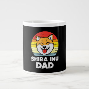 Sunset and akita dog Beautiful Dog Present Large Coffee Mug