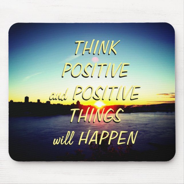 Sunset And Motivational Quote Mouse Pad (Front)