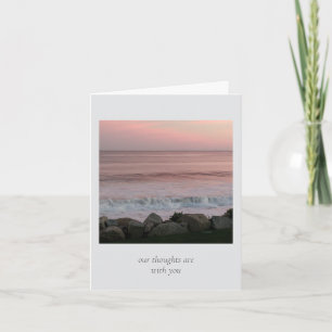 sunset and sympathy note card