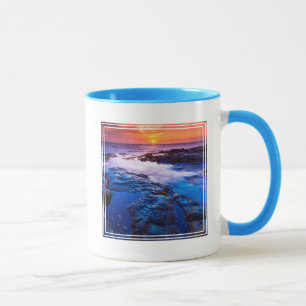Sunset And Tide Pool In Hawaii Mug