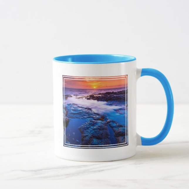Sunset And Tide Pool In Hawaii Mug (Right)