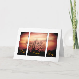 Sunset Anniversary Card