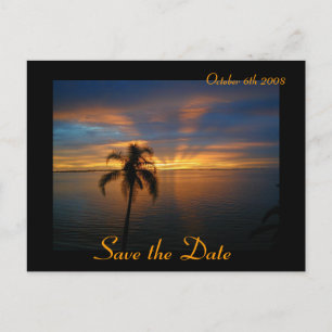 Sunset Announcement Postcard