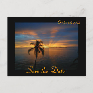 Sunset Announcement Postcard