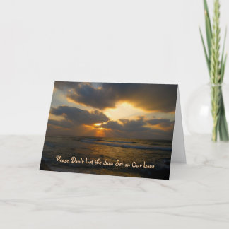 Sunset Apology Card