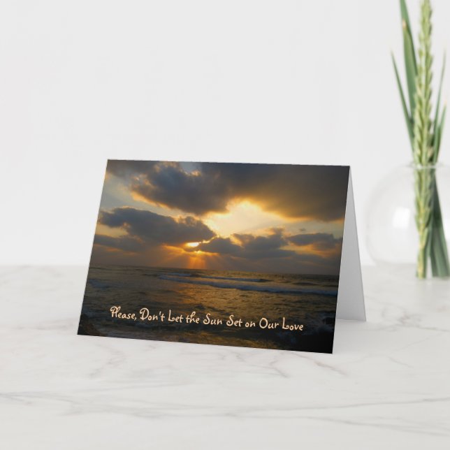 Sunset Apology Card (Front)