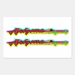 Sunset Arizona Rectangular Sticker