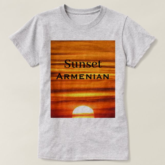 Sunset Armenian T-Shirt (Design Front)