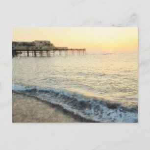 Sunset at Aberystwyth Postcard